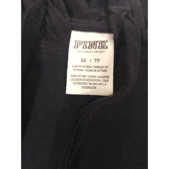 Victorias Secret Pink Shirt Womens XS Hooded Longsleeve Casual Wear - Picture 5 of 7